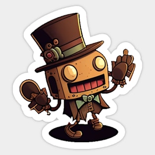 Steampunk robot Sticker